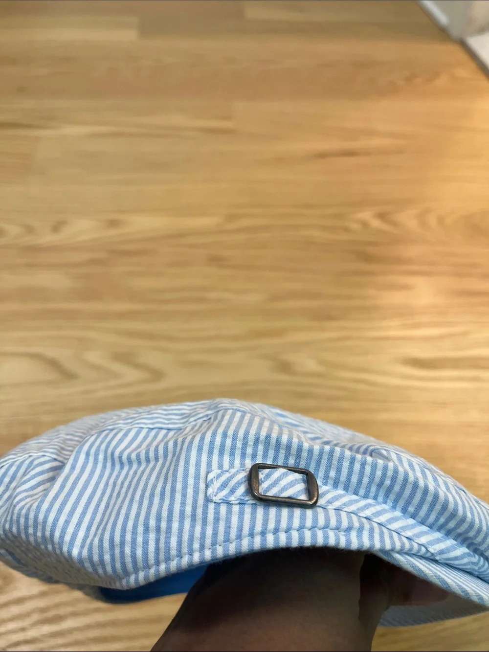 Gymboree Blue and White Striped Newsboy Hat